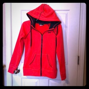 Under armor fleece zip up hoodie.
